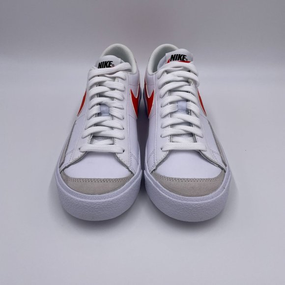 Nike Blazer Low '77 White / Orange Womens Shoes - Picture 3 of 9